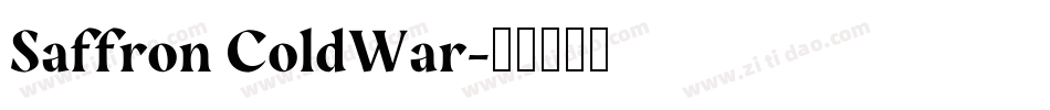 Saffron ColdWar字体转换